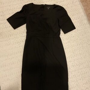 Ann Taylor Classic Black Long Sleeve Dress